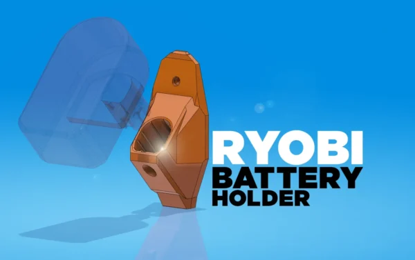 image porte batterie Ryobi